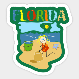 Florida Beach Sticker